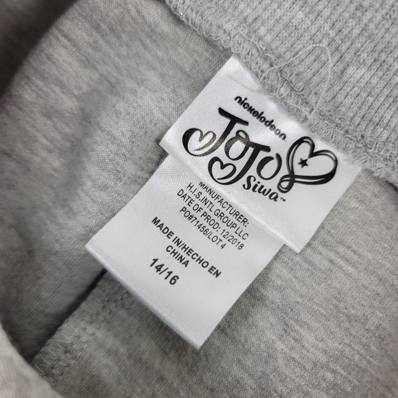 Nickelodeon Jojo Siwa Girls Silver Pink Jogger Sweat Pants Size 14/16 - Picture 8 of 10